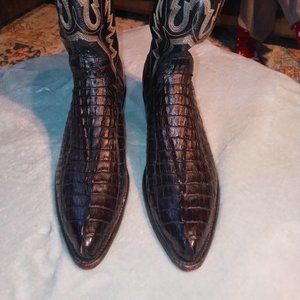 Mens Lucchese Caimen Tail Western Boots